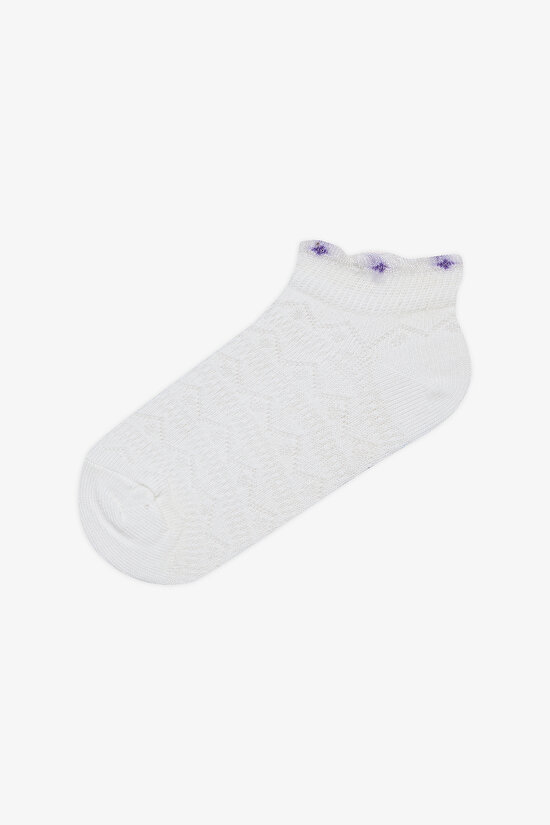 Kız ÇocukFloral 3lü Patik Çorap - 3