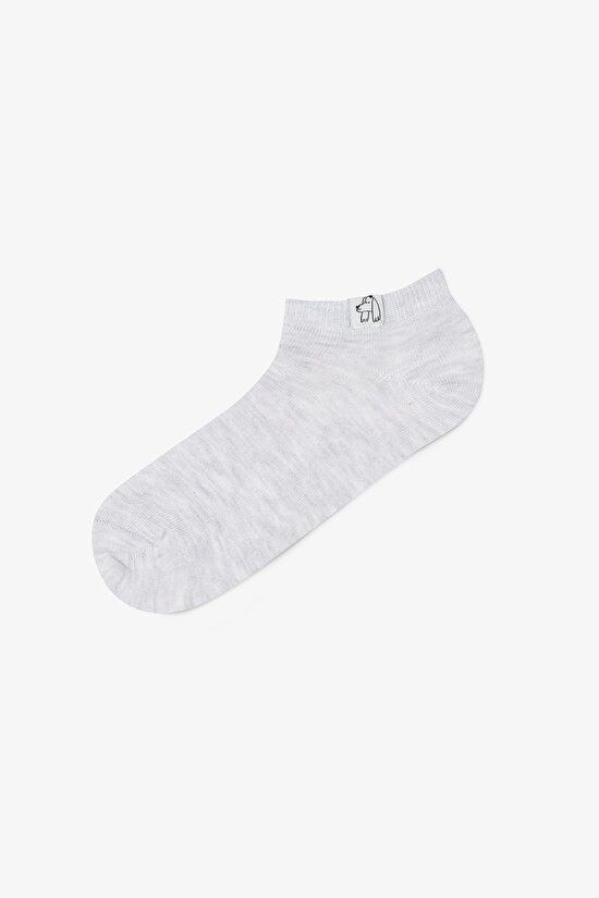 2 Çift Pamuklu Bilek Kısmı Köpek Etiketli Patik Çorap - 3