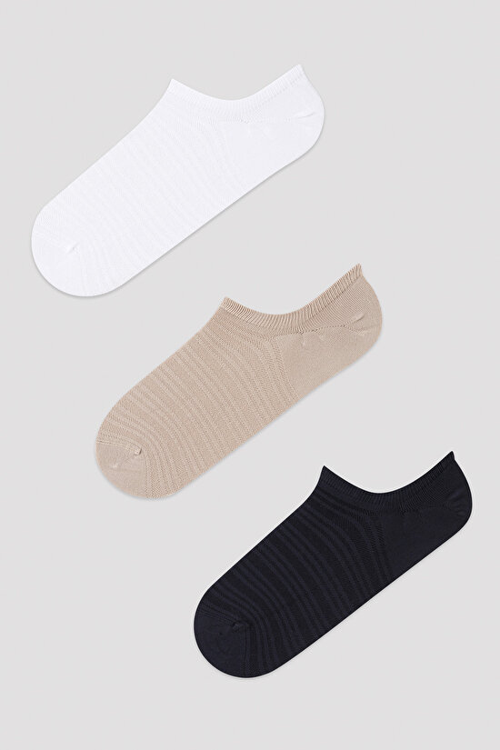 Aktif Microfiber 3lü Sneaker Çorap - 1