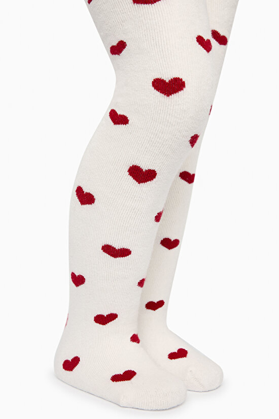 Pretty Heart Towel Külotlu Çorap - 3