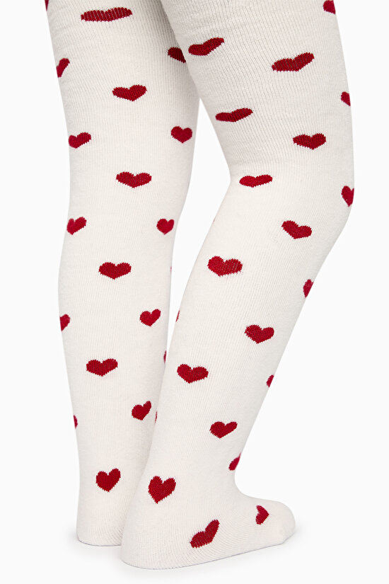 Pretty Heart Towel Külotlu Çorap - 5