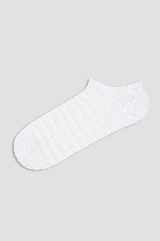 Beyaz Bright Line Suba Çorap - 1