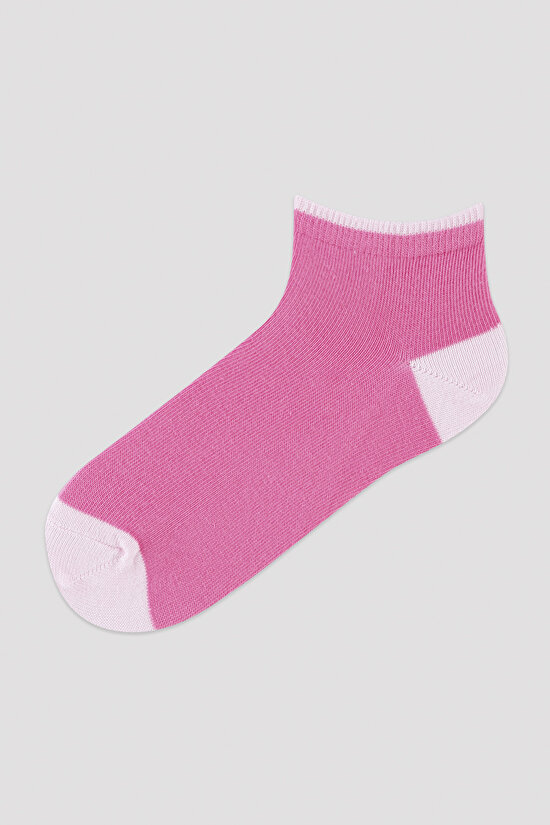 Kız Çocuk Pembe Aktif 4lü Patik Çorap - 3
