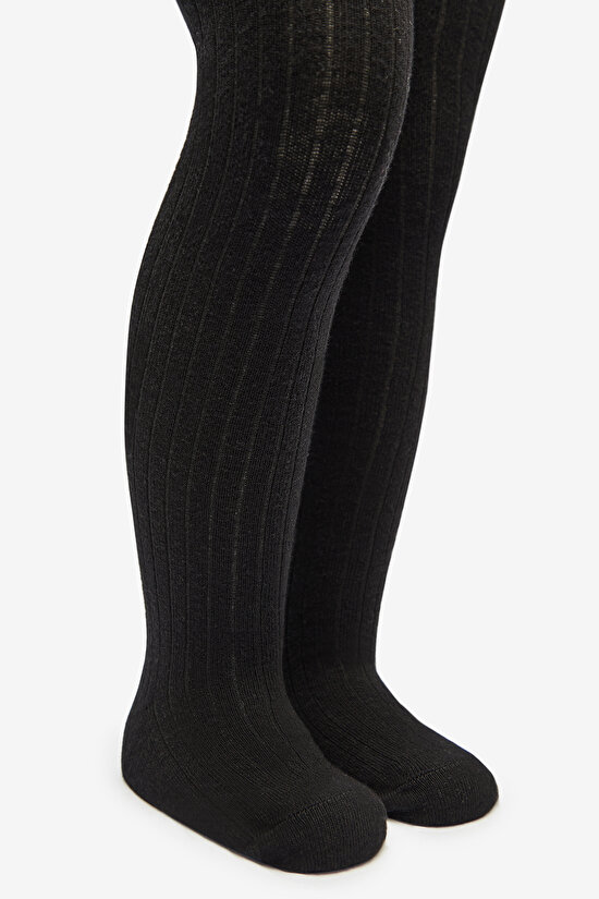 Pretty Rib 2li Siyah Külotlu Çorap - 3