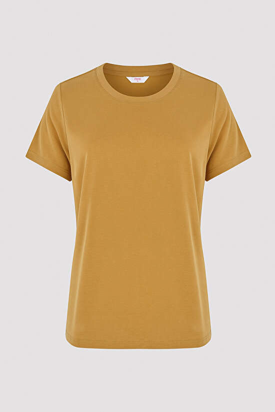 Modal Yellow T-Shirt - 6