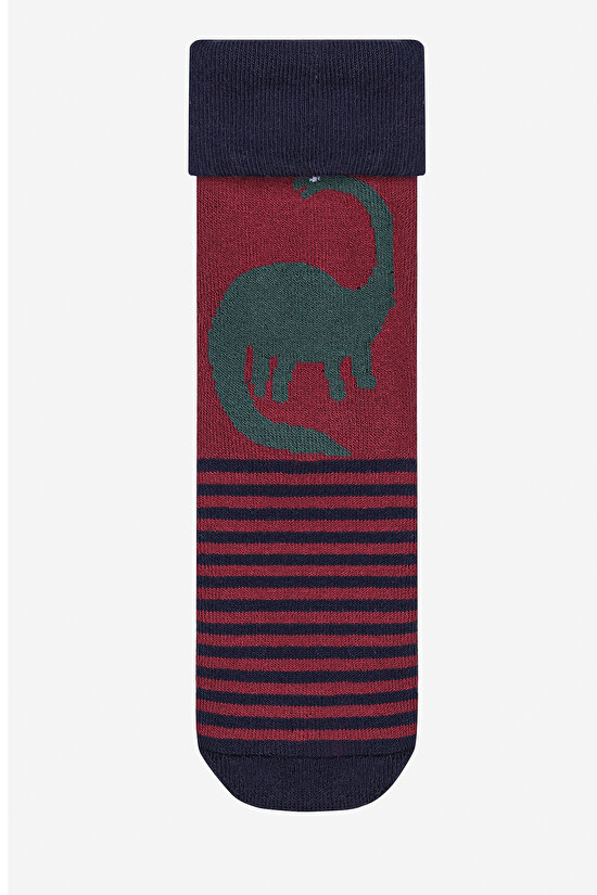 Boys Hello Dino Navy Blue Socket Socks - 3