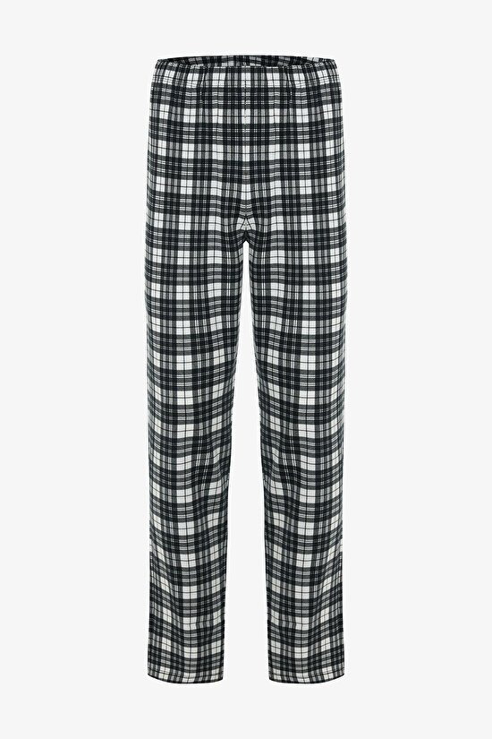 Erkek Listen Slogan Baskılı Pamuklu Kısa Kol Pijama Takımı - 3