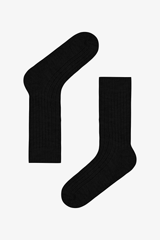 Ribbed Thick Socket Socks - 1
