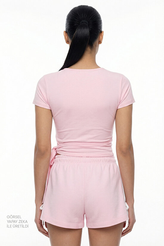 Pembe Ballet Wrap Üst - 6