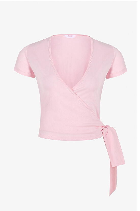 Pembe Ballet Wrap Üst - 7