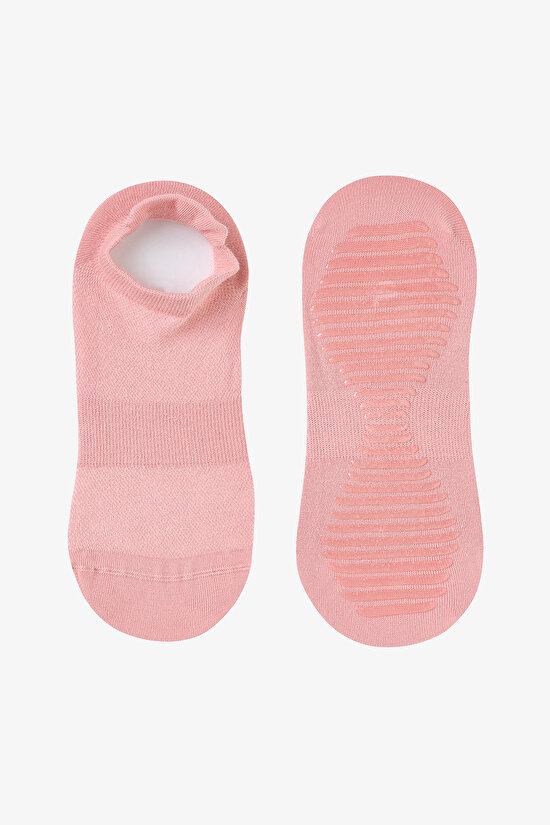 Bordo Non Grip Sport  2li Patik Çorap - 2