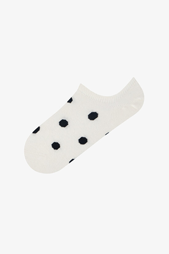 3 Pairs Seamless Toe Cotton Colorful Polka Dot Patterned Sneaker Socks - 2