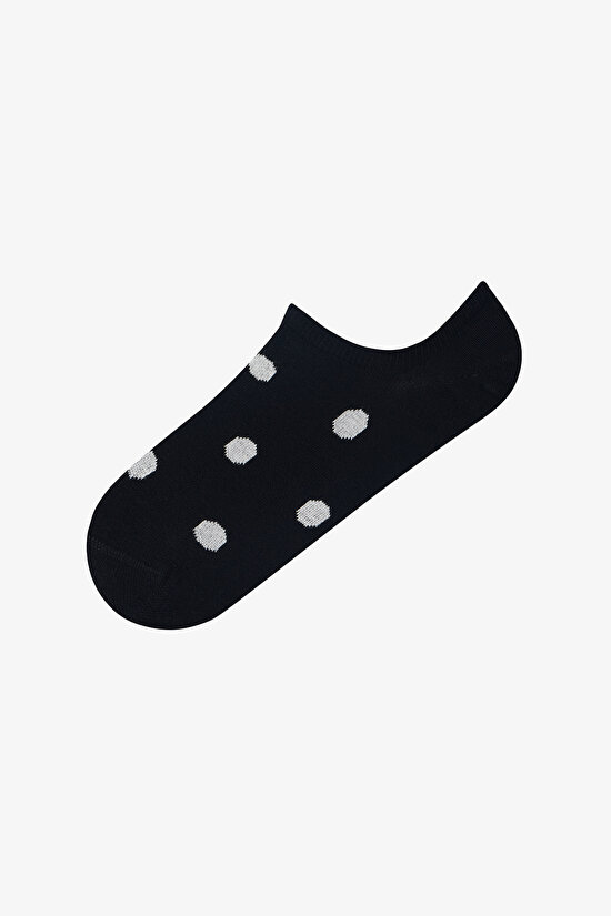 3 Pairs Seamless Toe Cotton Colorful Polka Dot Patterned Sneaker Socks - 4