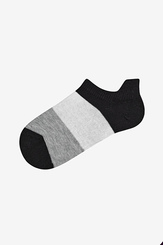 Erkek Çocuk Shades Of Grey Beyaz 4lü Patik Çorap - 4