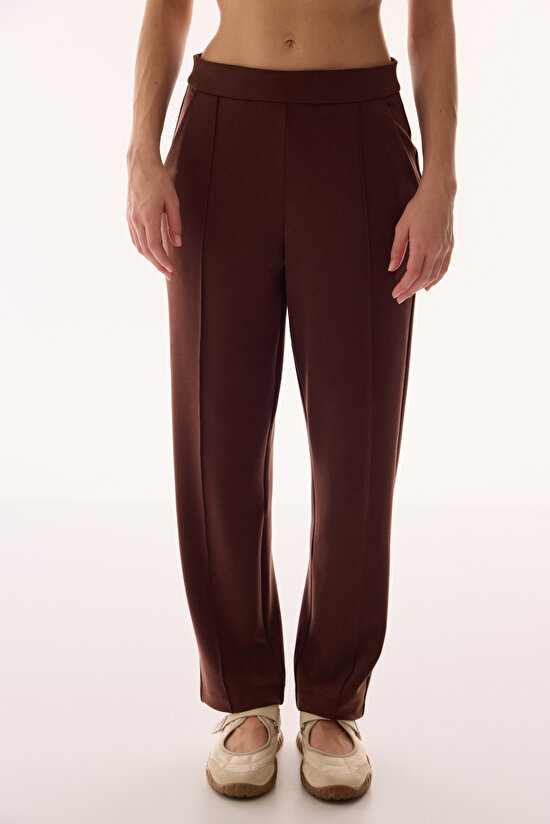 Kahverengi Regular Clean Modal Pantolon - 2