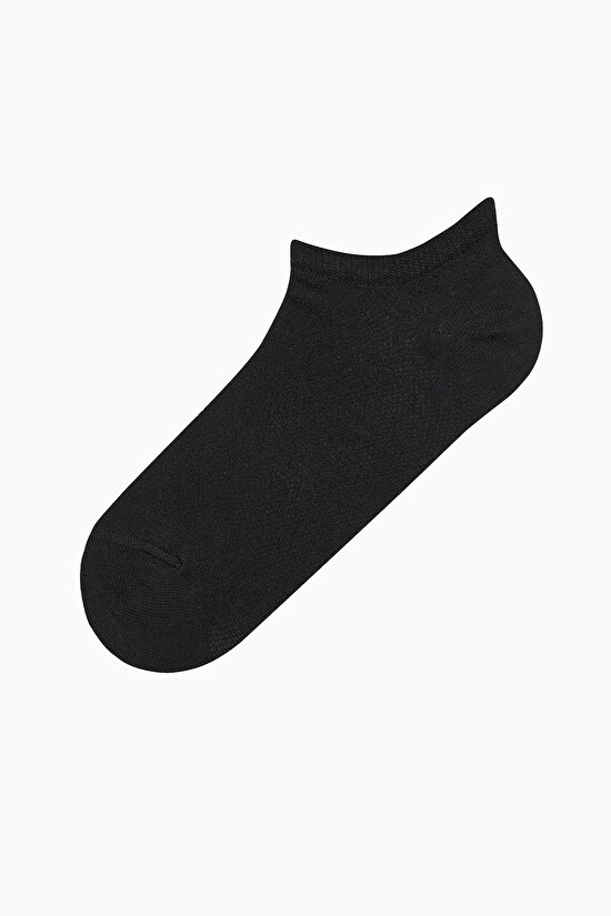 5 Çift Pamuklu Delikli Nefes Alabilen Burun Dikişsiz Patik Çorap - 3