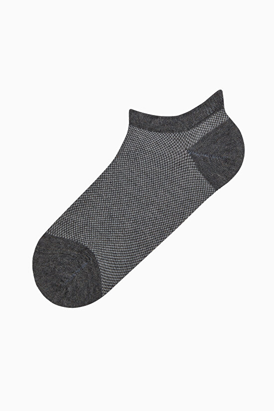 5 Çift Pamuklu Delikli Nefes Alabilen Burun Dikişsiz Patik Çorap - 5