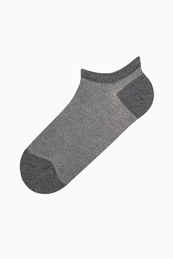 5 Çift Pamuklu Delikli Nefes Alabilen Burun Dikişsiz Patik Çorap - 6