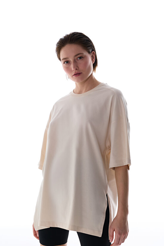 Stone Cotton Oversize T Shirt