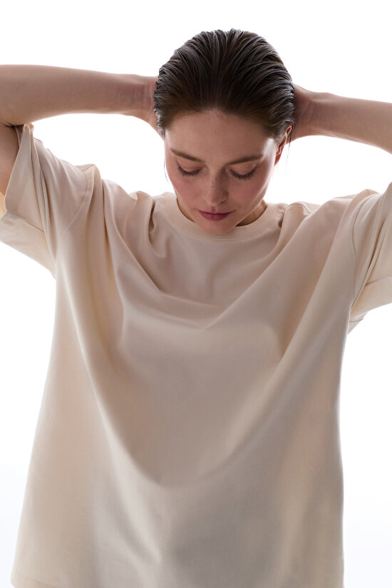 Stone Cotton Oversize T Shirt - 2