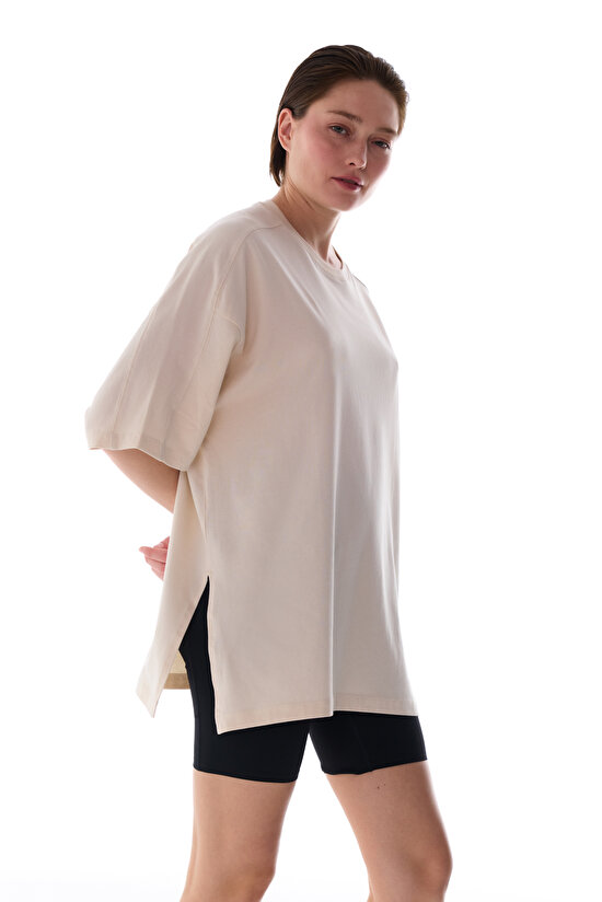 Stone Cotton Oversize T Shirt - 3