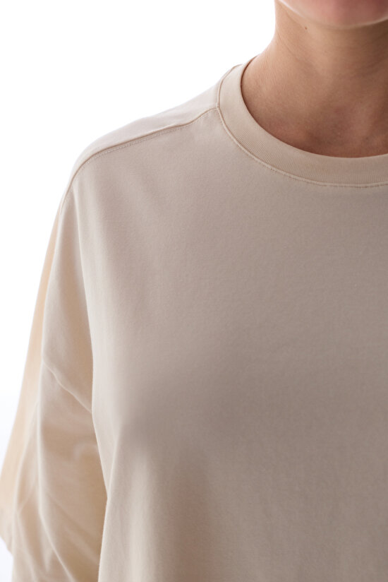 Stone Cotton Oversize T Shirt - 5