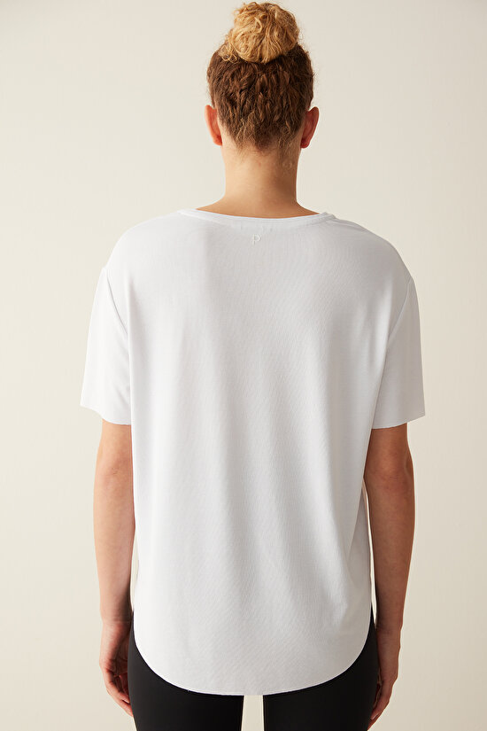 Printed White T-Shirt - 6