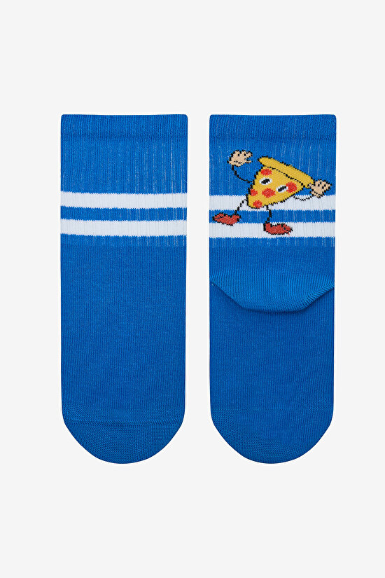 Boys Cool Snack 2in1 Multi Colour Tennis Socket Socks - 4
