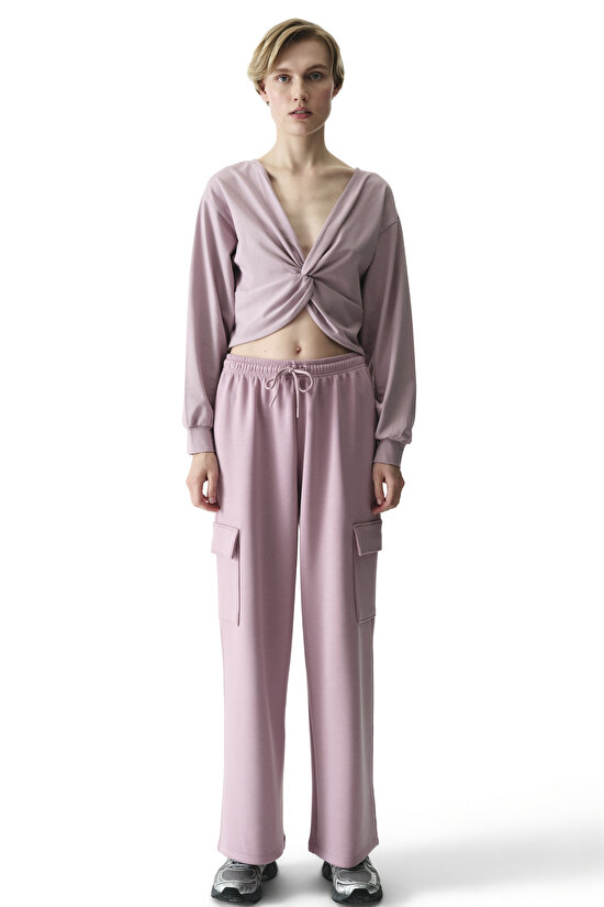 Lila Cotton Modal Blend Twisted Sweatshirt - 4