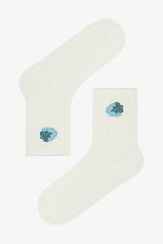 Glam Bloom 2'li Soket Çorap - 3