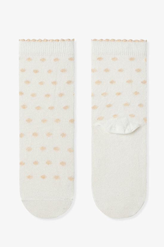 Çok Renkli Kız Çocuk Cream Hedgehog 4lü Soket Çorap - 3