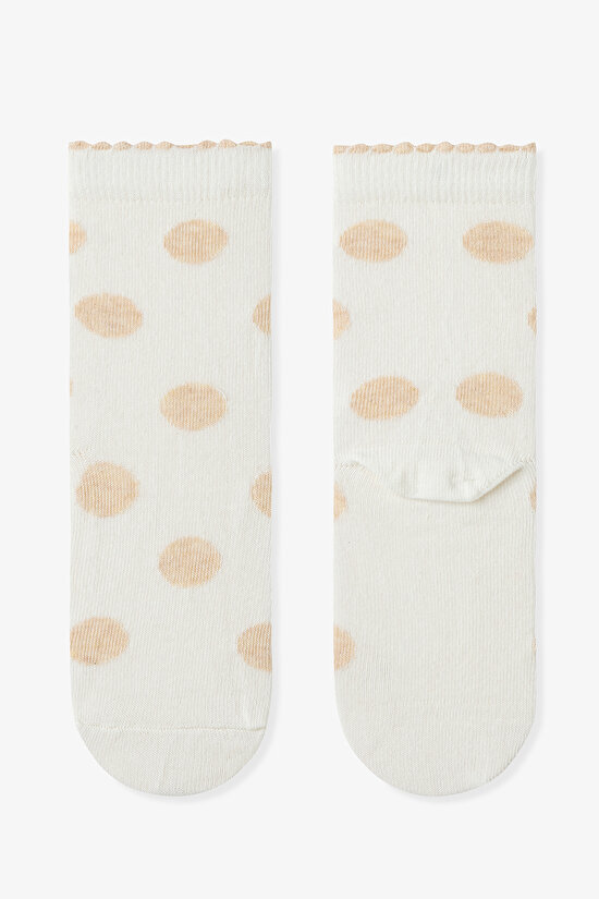 Çok Renkli Kız Çocuk Cream Hedgehog 4lü Soket Çorap - 5