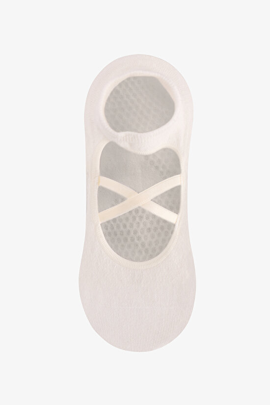 Marshmallow Cross Cotton Ballerina Socks - 2