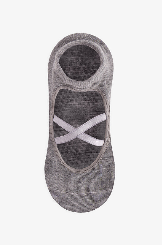 Smoke Cross Cotton Ballerina Socks - 2