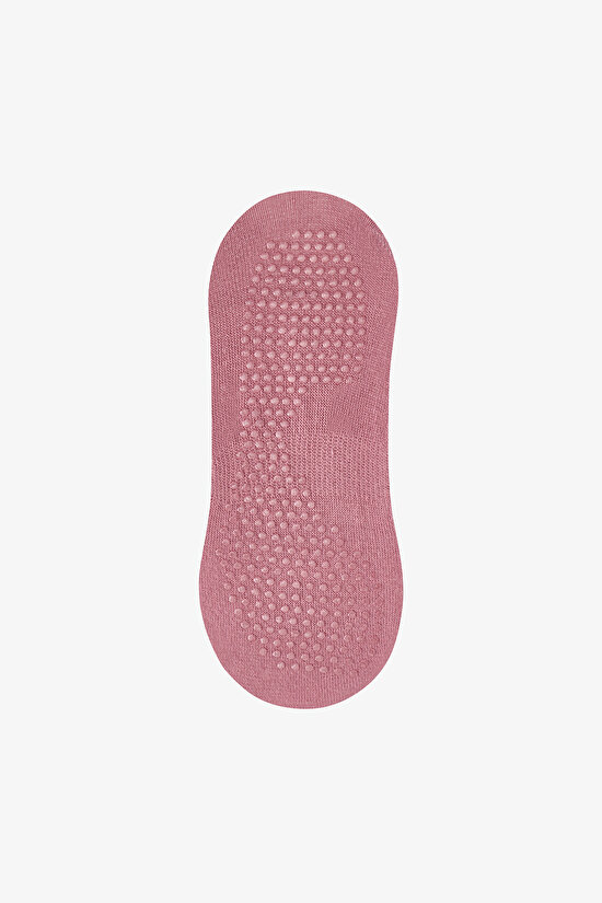 Dusty Rose Cross Cotton Ballerina Socks - 3