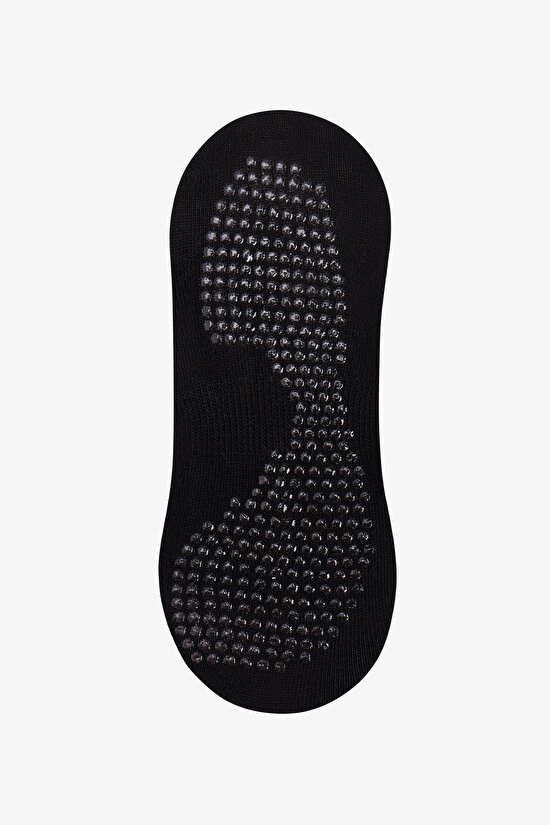 Black Cross Cotton Ballerina Socks - 3