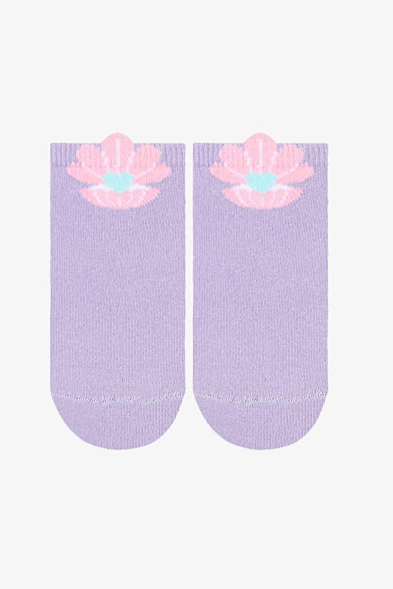 Kız Çocuk Mermaid Çok Renkli 4lü Patik Çorap - 5