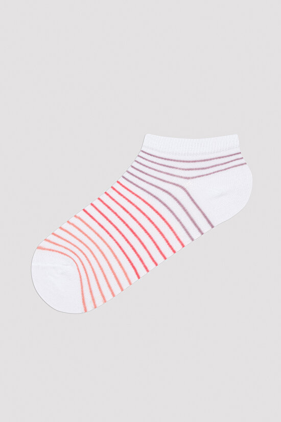 Star Beyaz 5li Patik Çorap - 5
