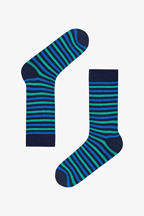 Man Color Line Striped 5-Pack Winter Socket Socks - 3