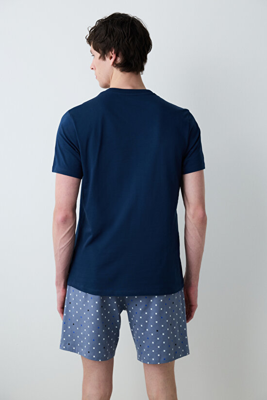 Erkek My Bed Şortlu Çok Renkli Pijama Takımı - 5