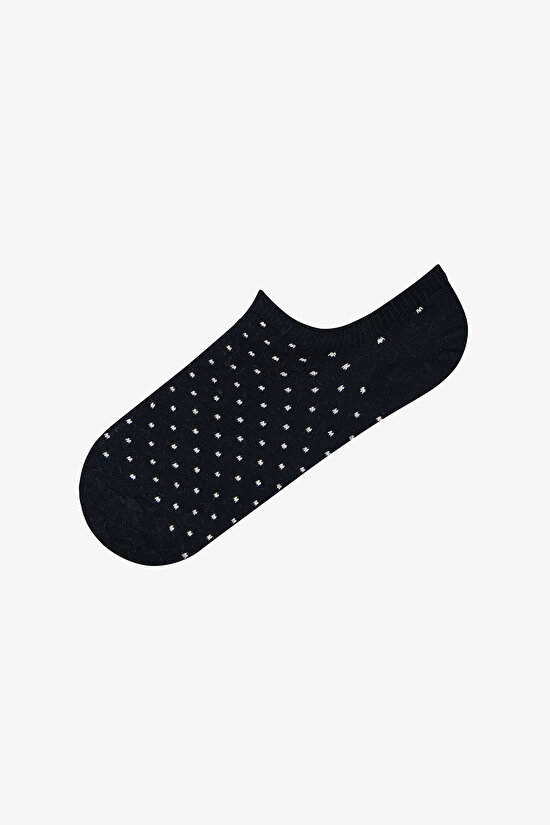 3 Pairs Seamless Toe Polka Dot & Stripe Patterned Sneaker Socks - 4