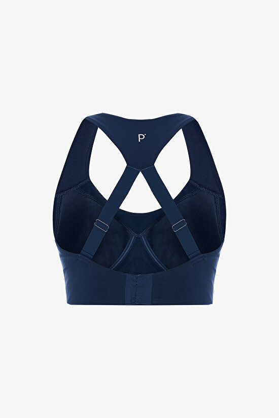 Navy A Line Sports Bra - 6