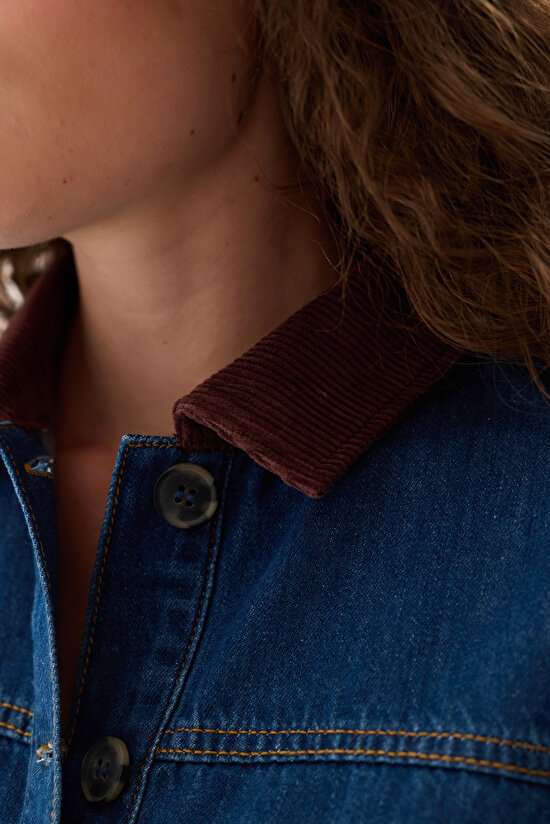 Denim Blue Long Sleeve Jacket - 3