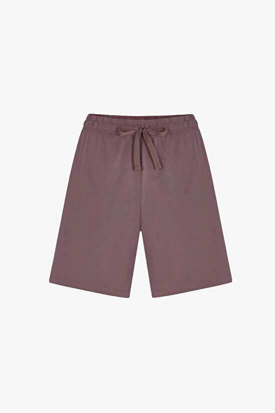 Brown Woodland Earth Men's Pajama Set with Shorts - 3