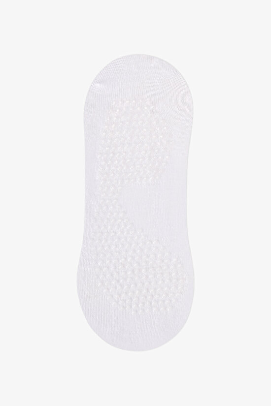 Beyaz Active Bow Detailed Babet Çorabı - 3