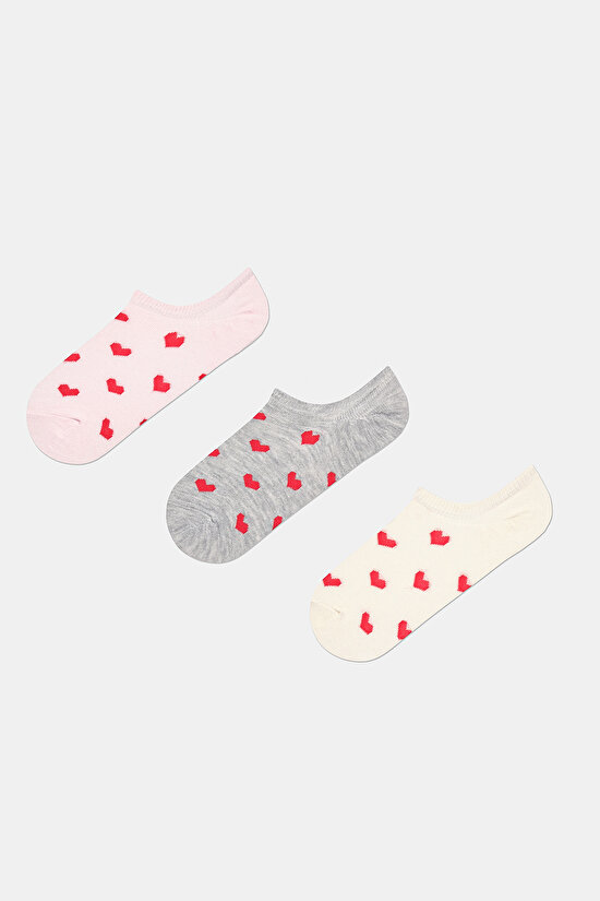 Red Heart 3in1 Sneaker Socks - 1