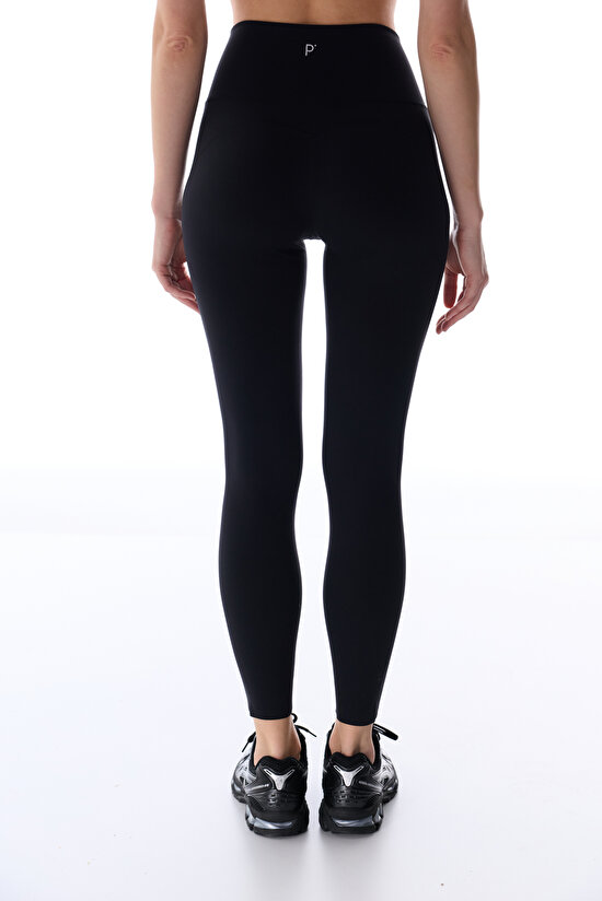 Black Heart Shaping Leggings - 4
