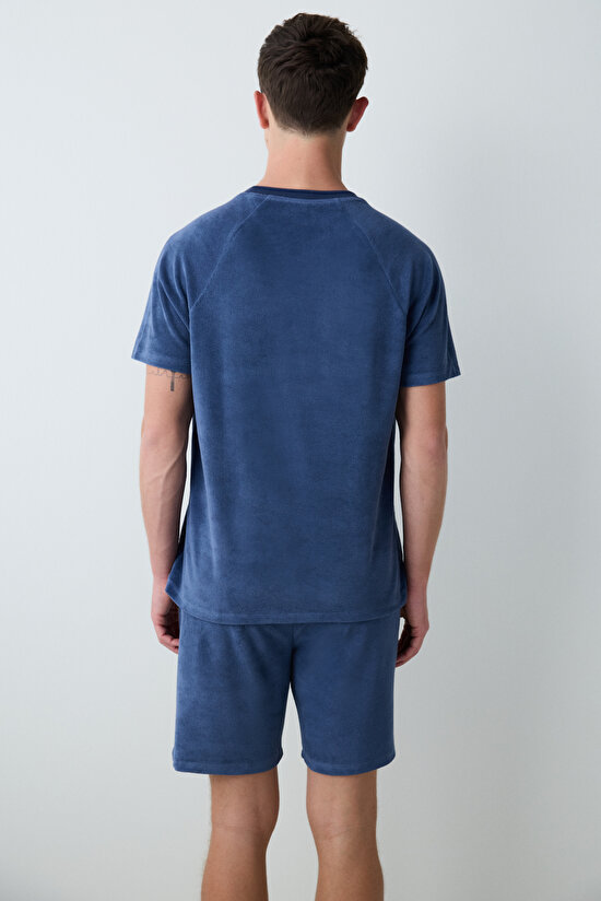 Basic Stone Şortlu Pijama Takımı - 5