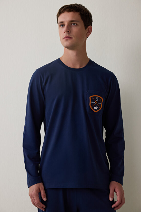 Horse Erkek Oversize Uzun Kollu Pijama Takımı - 3