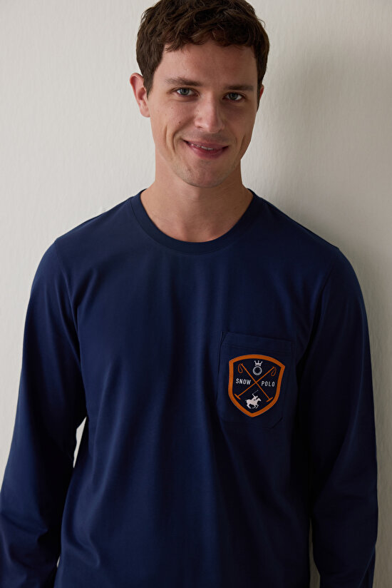 Horse Erkek Oversize Uzun Kollu Pijama Takımı - 4